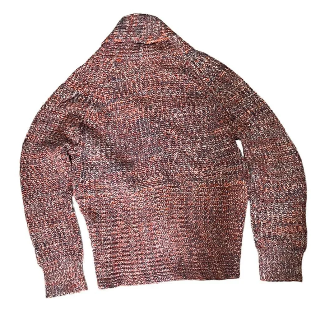 Creazioni Effici Knitted Rounded Front Hem Open Cardigan XLARGE